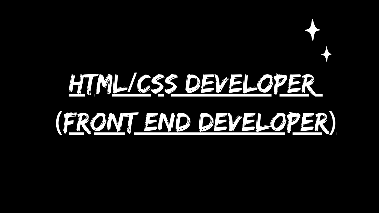 Protected: HTML/CSS Developer (Front End Developer) Trainee