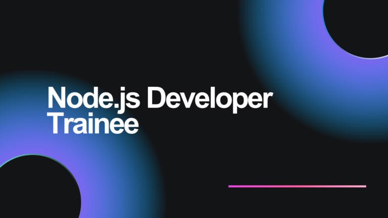 Protected: Node.js Developer Trainee Program